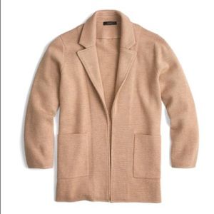J.Crew Womens New Lightweight Sweater-Blazer Khaki